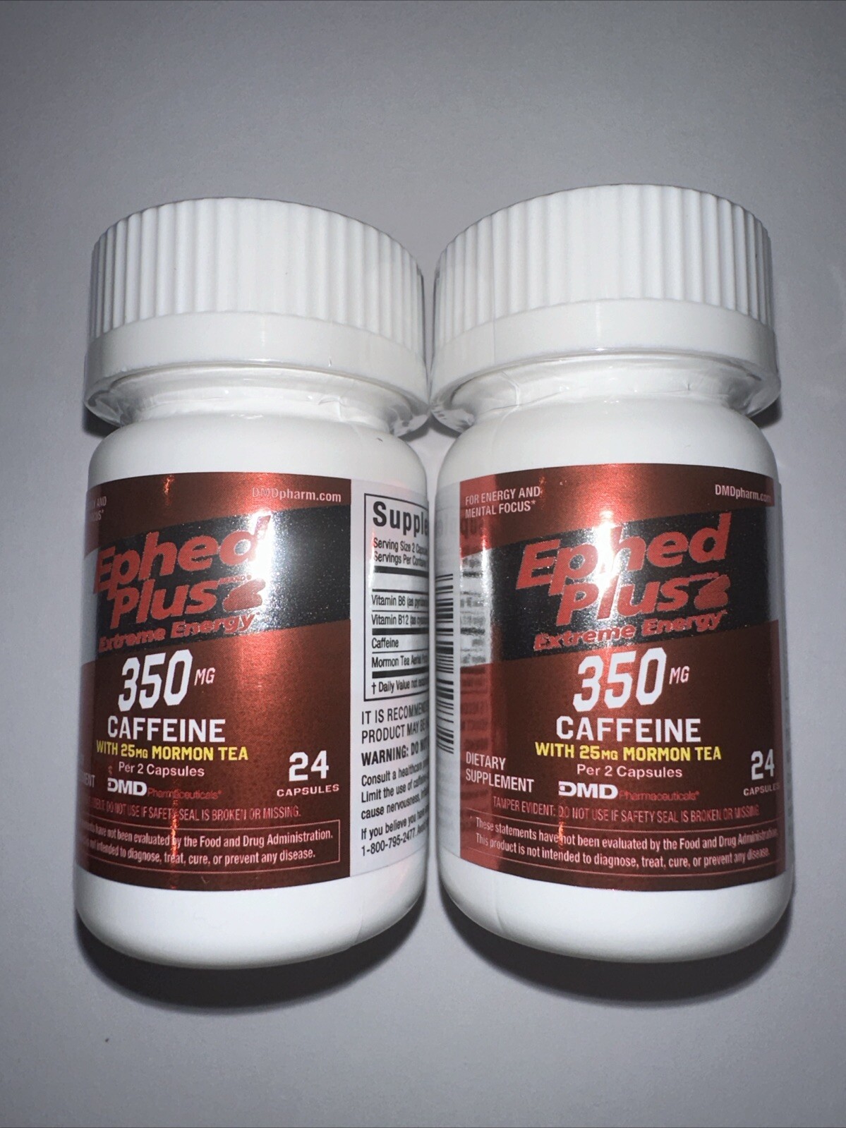 2-24ct Ephed Plus Extreme Energy with Mormon Tea Bottles Weight Loss 48 Tabs