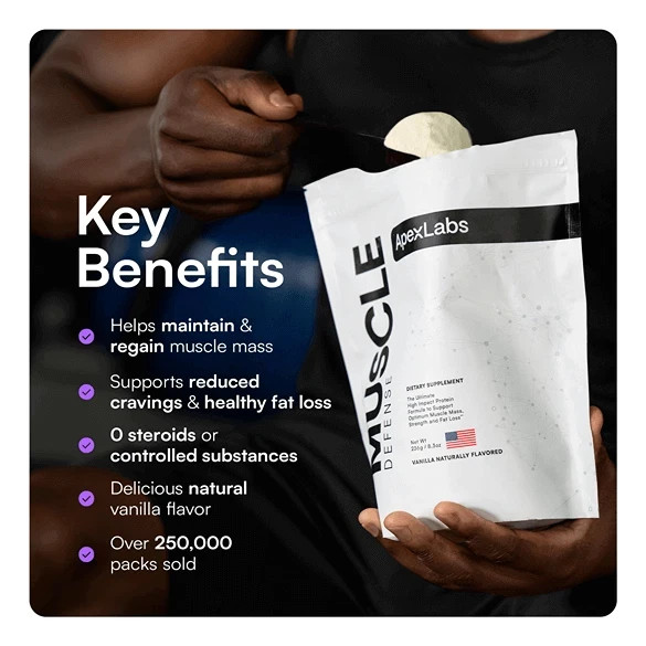 Apex Labs Muscle Defense Workout Powder for Muscle Strength & Recovery Support