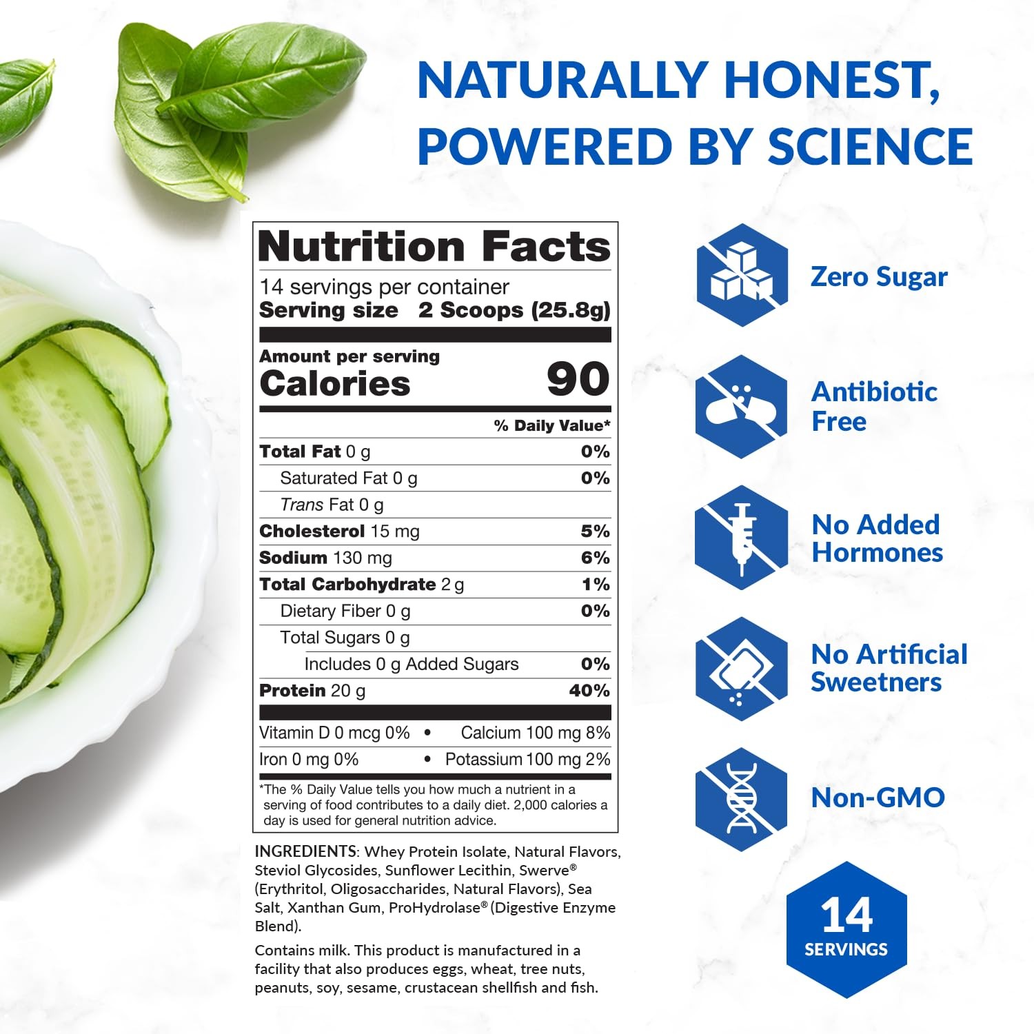 Biotrust Carb Lite 20 Grams Of Grass-Fed Whey Protein Isolate 100 Calories
