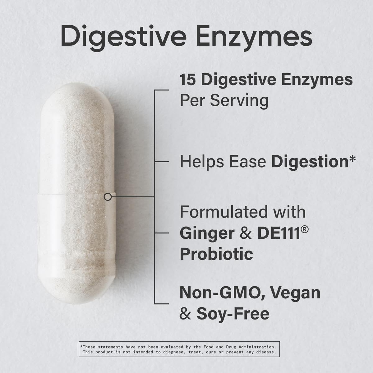Anti-Inflammatory Digestive Support Plant-Based Probiotic Capsules (90-Count)