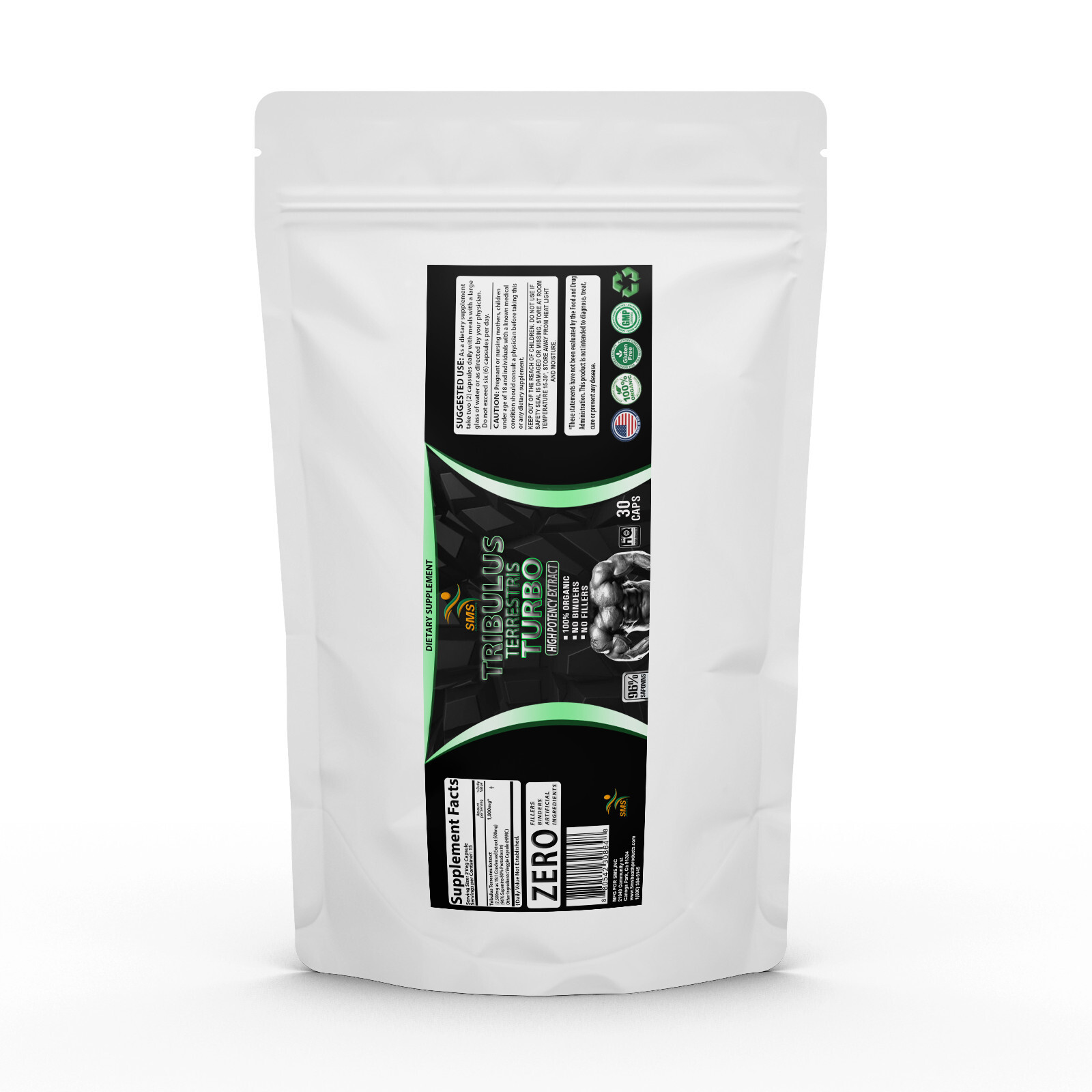 TRIBULUS TERRESTRIS 96% SAPONINS BODY BUILD SPORT FITNESS SUPPLEMENT 7500mg