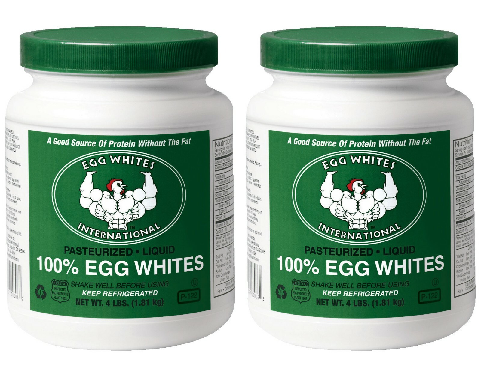 Egg Whites International Liquid Egg White Protein Drink – 2 Half Gallons