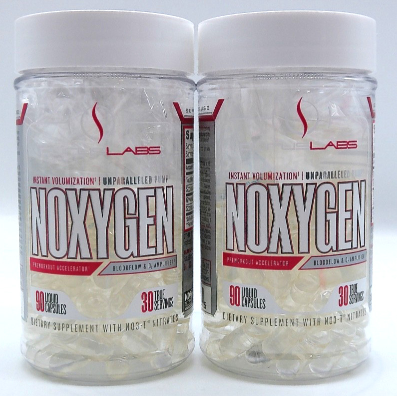 2Pk- Purus Noxygen Pre-Workout, 180 Total Liquid Capsules, Exp. 7/27