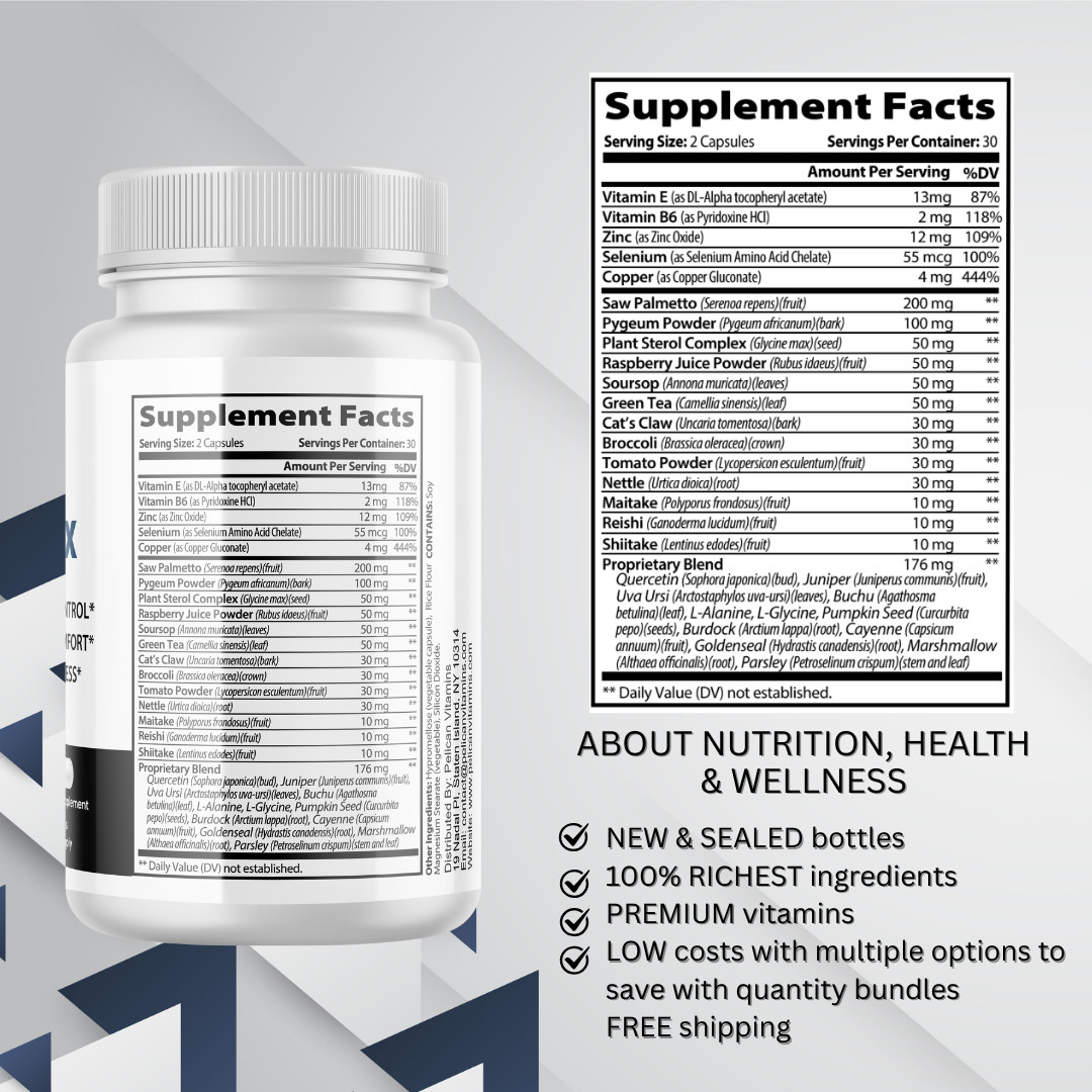 Prosturox- Support Supplement for Men – Urinary & Bladder Health-1 Bottle
