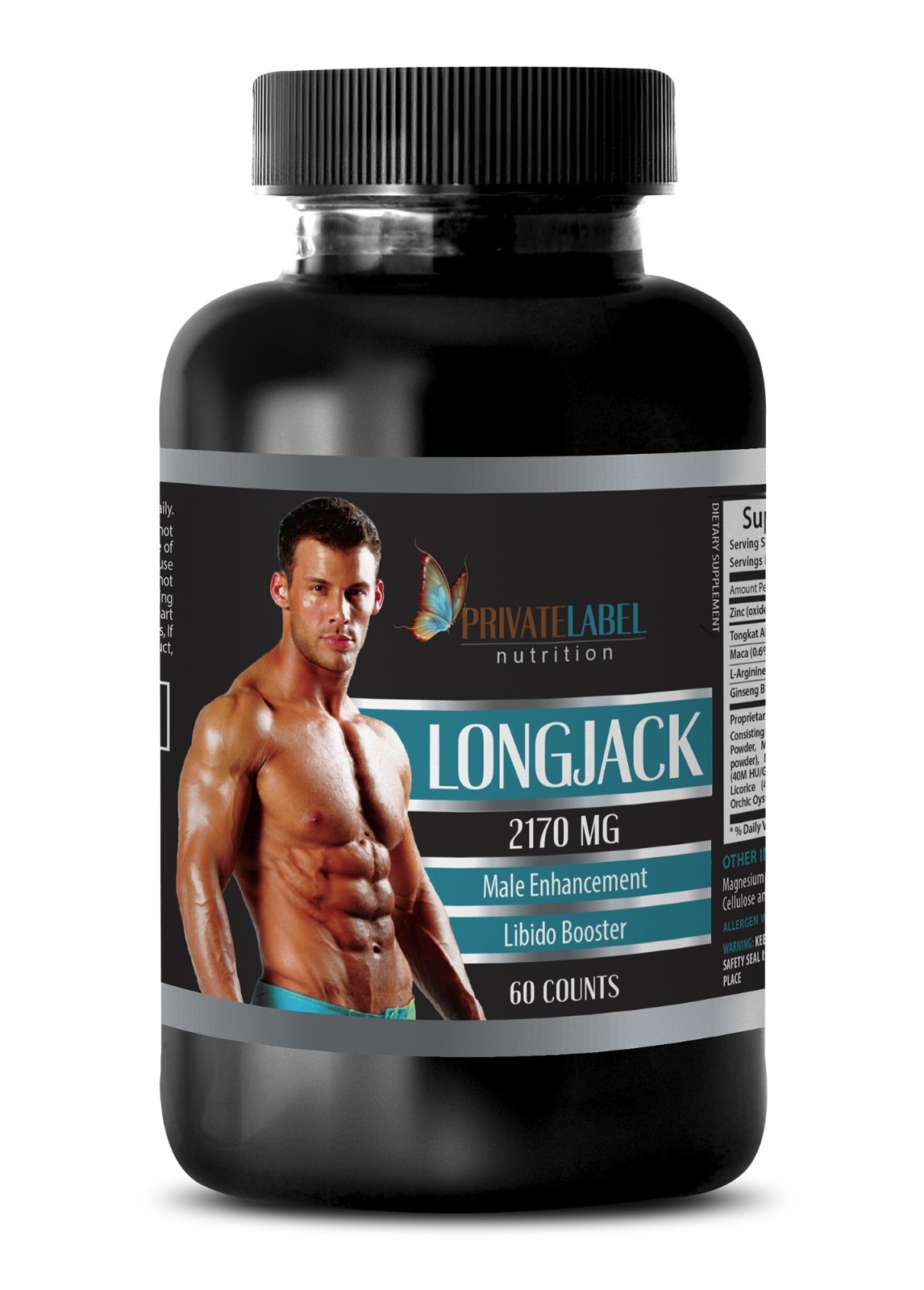 Testosterone Booster – LONGJACK – Male Enlargement – Male Enhancers – 60 Caps