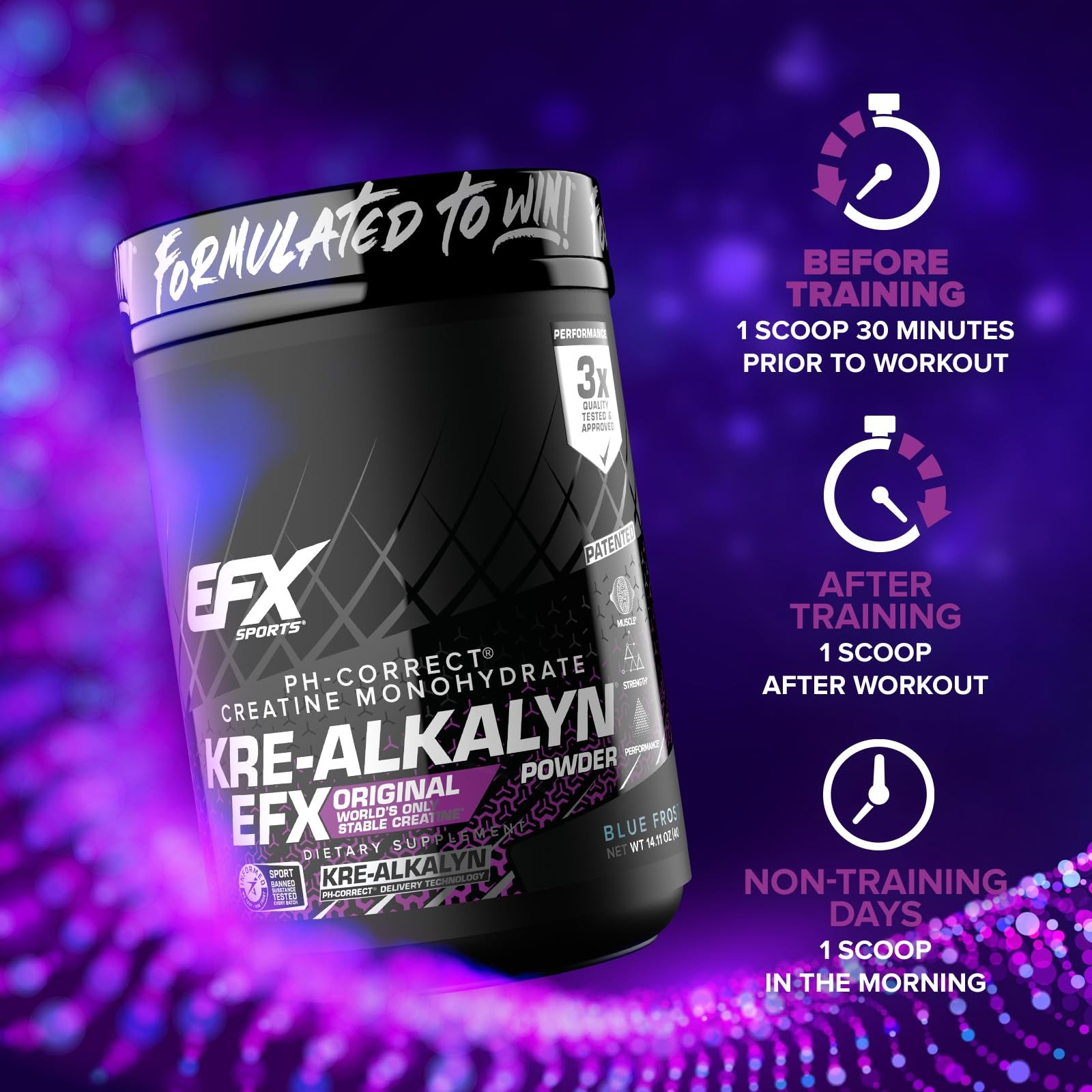 Kre-Alkalyn EFX Powder | pH Correct Creatine Monohydrate Powder Supplement | …