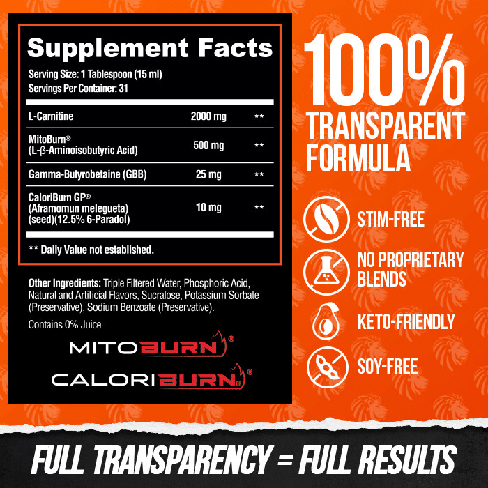 ALPHA LION BURN2O Non-Stim Stim-Free Thermogenic Performance Aid 31 Servings