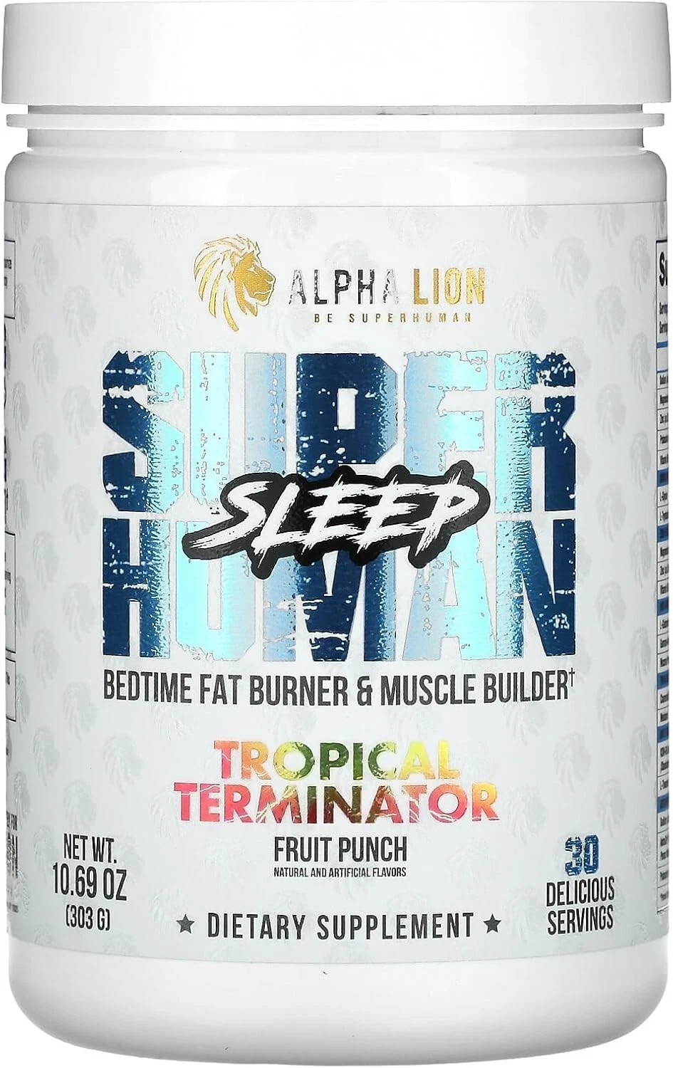 Alpha Lion Super Human Sleep Nighttime Fat Burner Sleep 30 Servings 2 Flavors