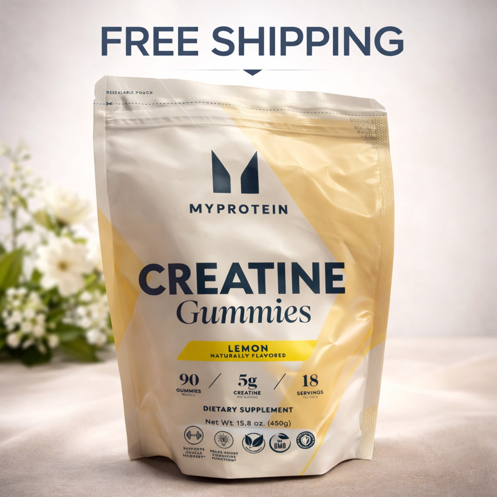 MyProtein Creatine Gummies Lemon 90 Count 5g Creatine 18 Servings NEW