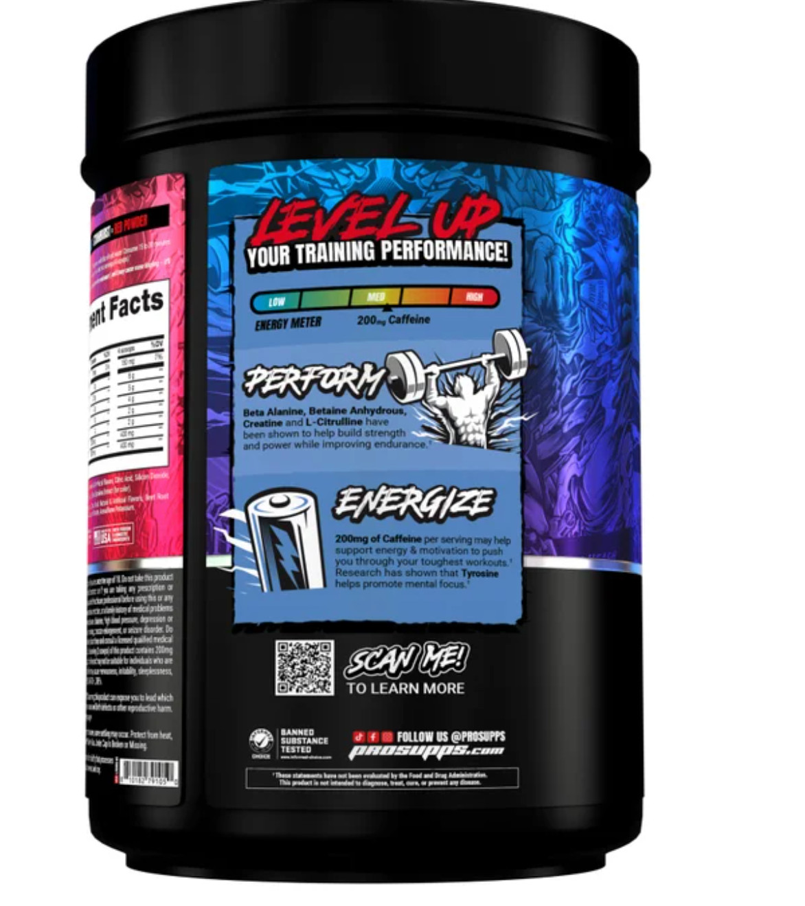 Pro Supps Mr Hyde Signature Pre Workout 36 Servings Energy Focus Berry