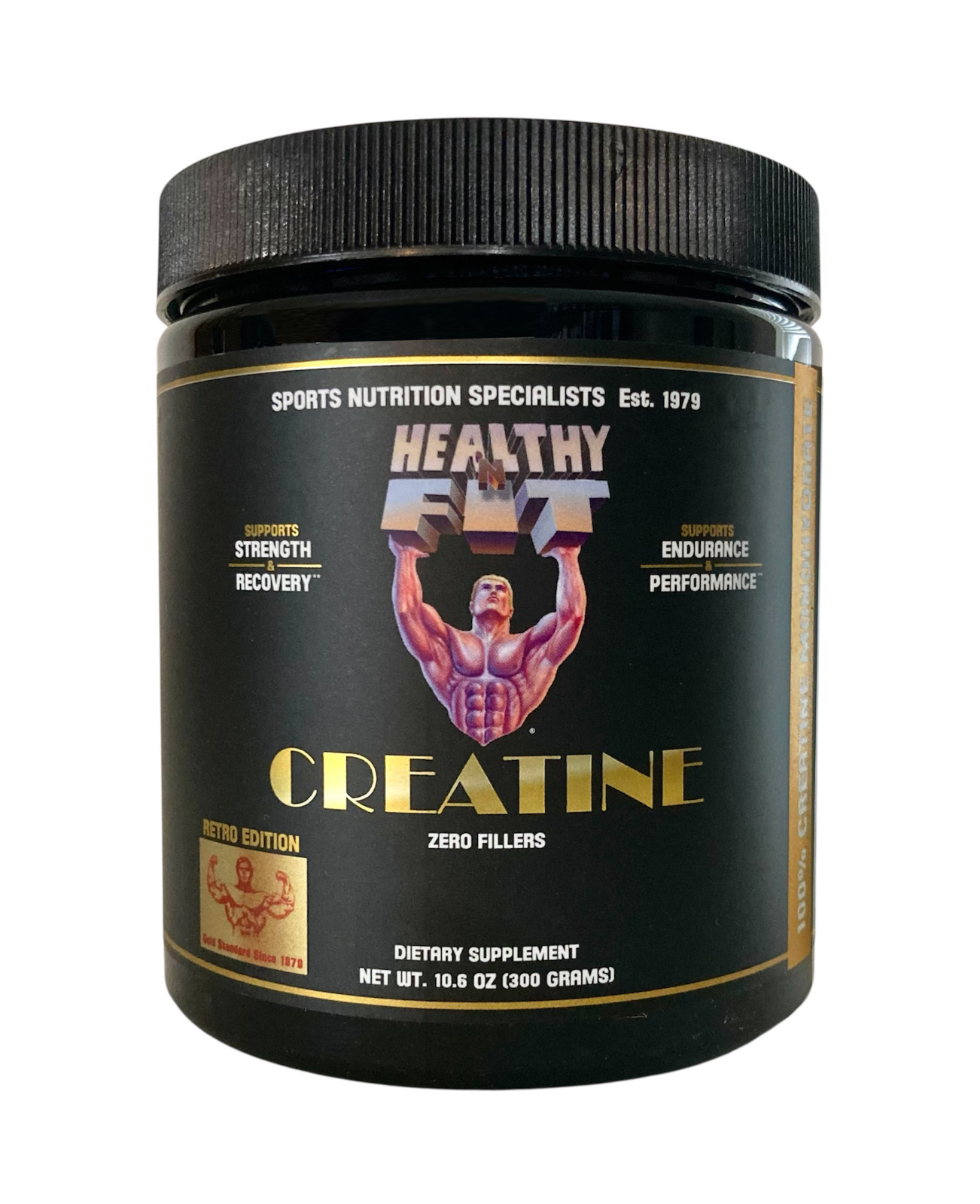 Healthy N Fit Creatine 300g- 100% Pure Creatine Monohydrate, NO Fillers GMP cert