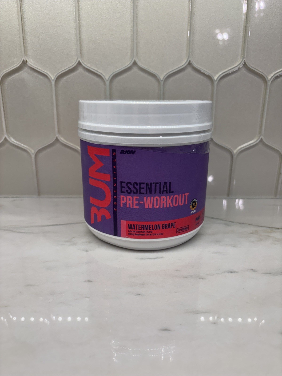 RAW Essential Pre-Workout Powder (Watermelon Grape) – Chris Bumstead Sports…