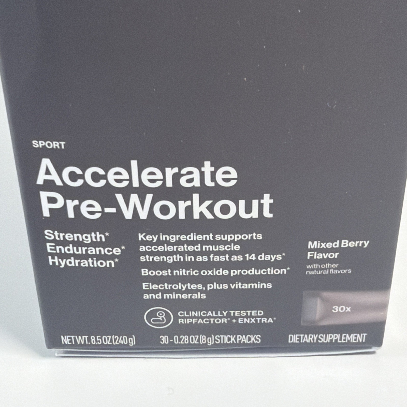 M Drive Accelerate Pre Workout Mix Berry 30 Packs Strength Endurance 06/2027 New
