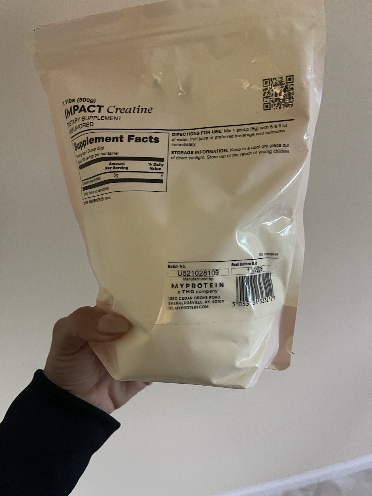 Myprotein Impact Creatine Monohydrate Powder, Unflavored – See Description