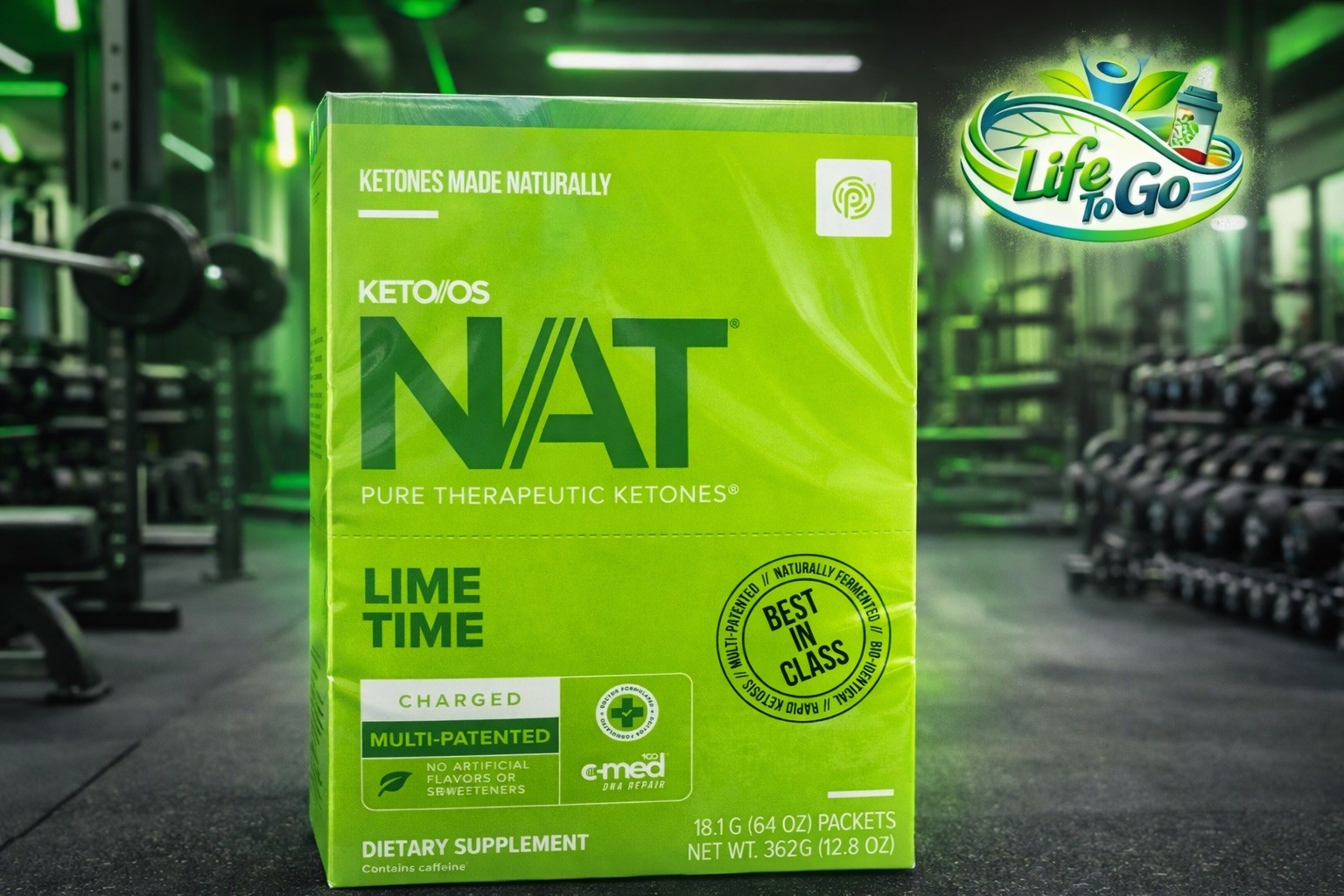 PRUVIT ketone drink Keto Nat LIME TIME Charged 20 pack exp 06/2027