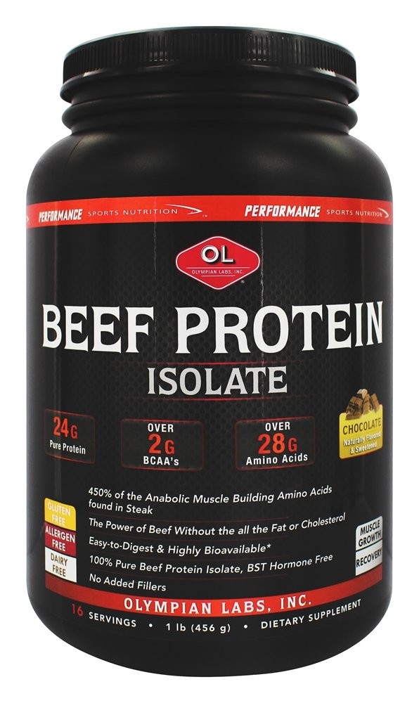 Beef Protein Isolate lb, 1 Pound, Chocolate, 16 Ounce (03273)