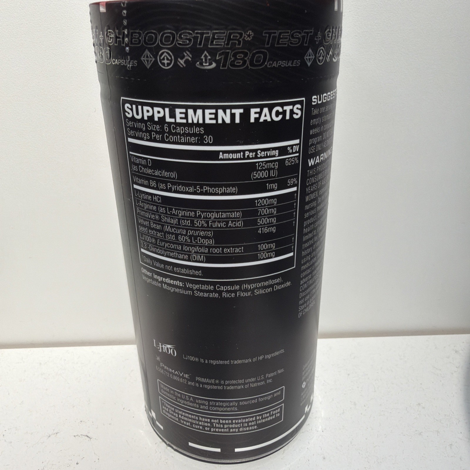 Cellucor P6 Ultimate GH Test Booster – 180 Capsules NEW EXP 10/2027