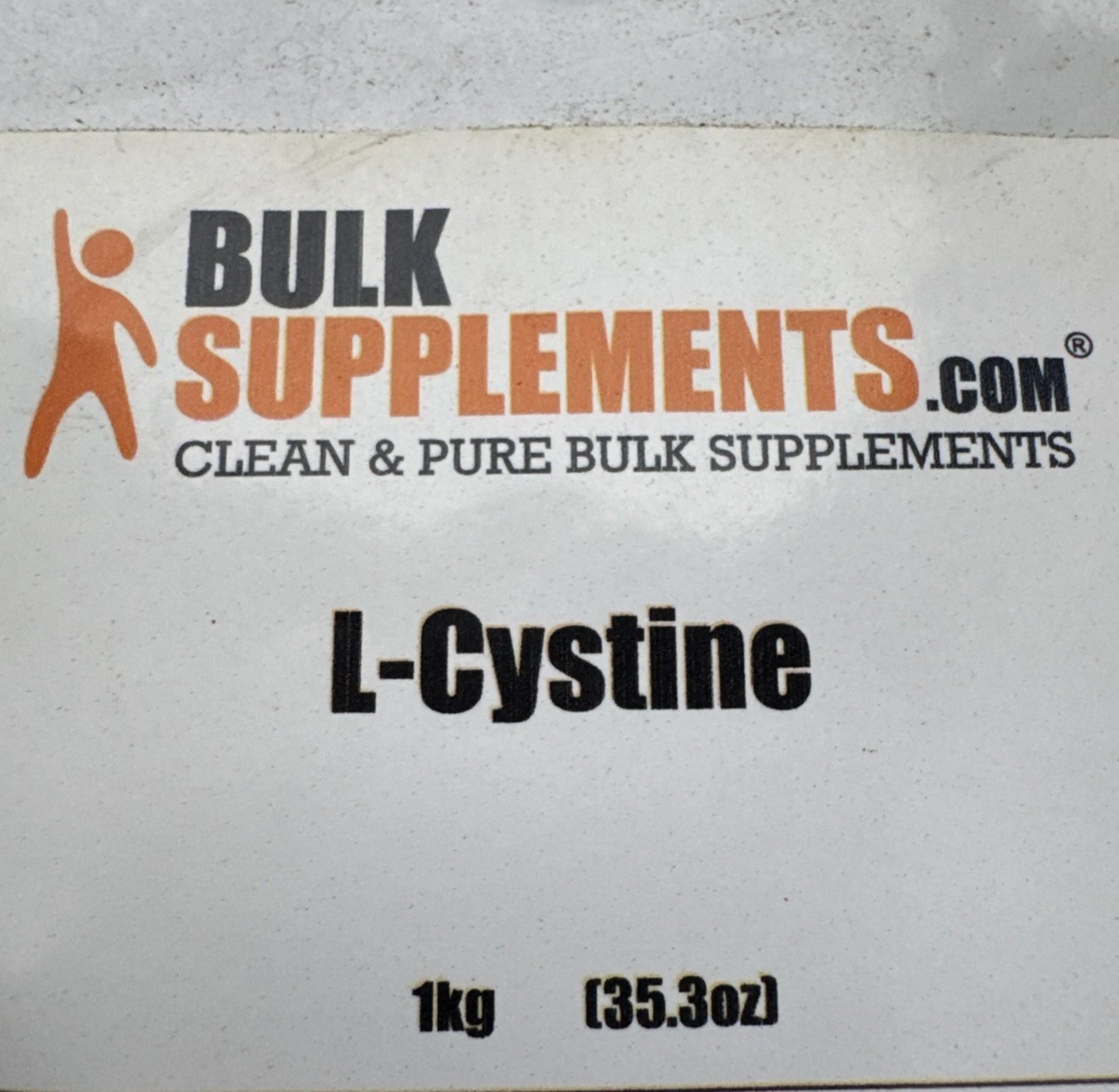 BulkSupplements L-Cystine Powder – 500mg per Serving 1KG Bag