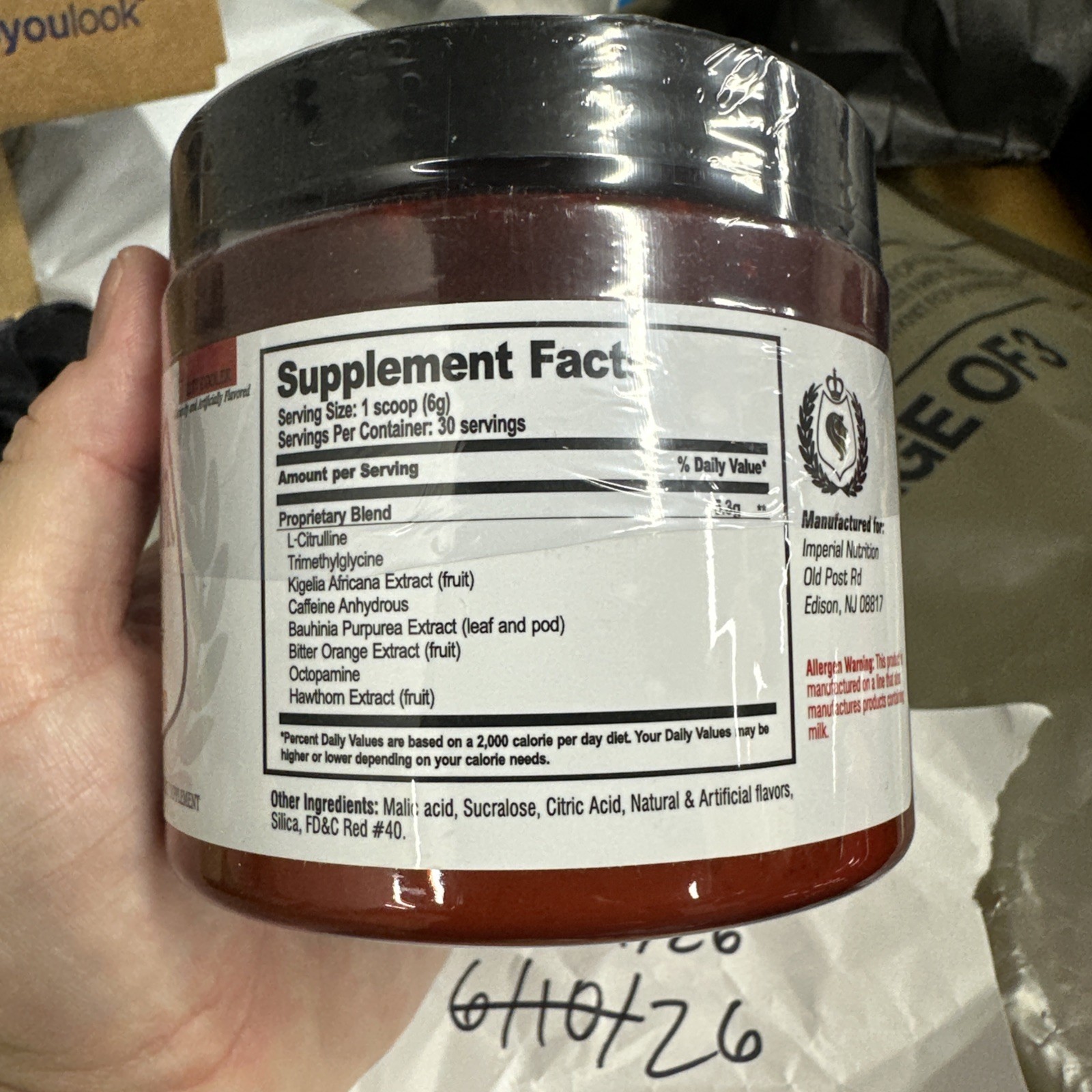 Excelsior Pre Workout 09/2028 exp sealed
