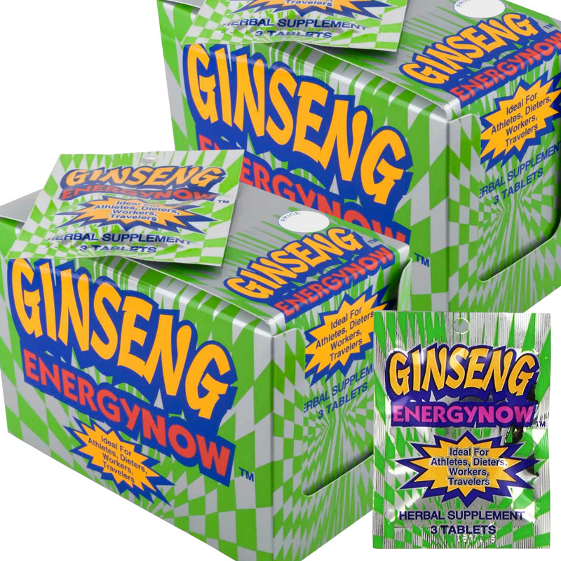 2 Energy Now Ginseng Herbal Supplements 48 Packs 3 Pills In Each Pack