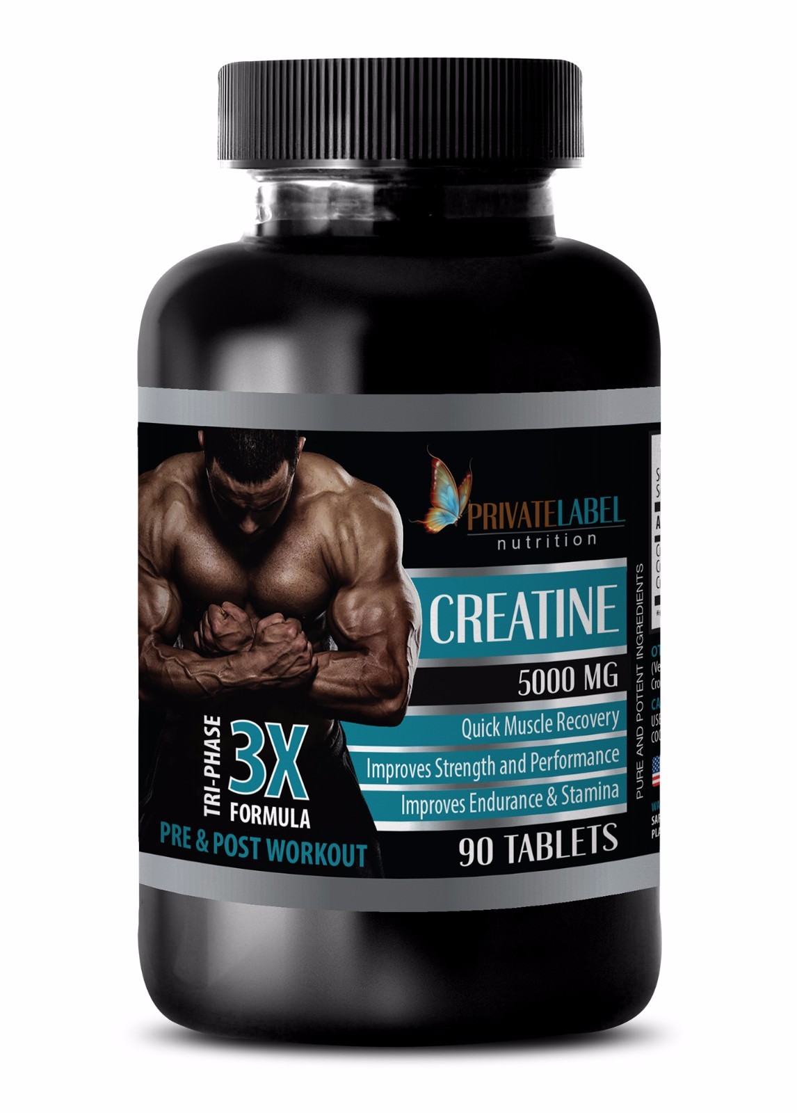 Fat Burner – CREATINE TRI-PHASE 3X 5000mg – Fat Loss – 1 Bottle 90 Tablets