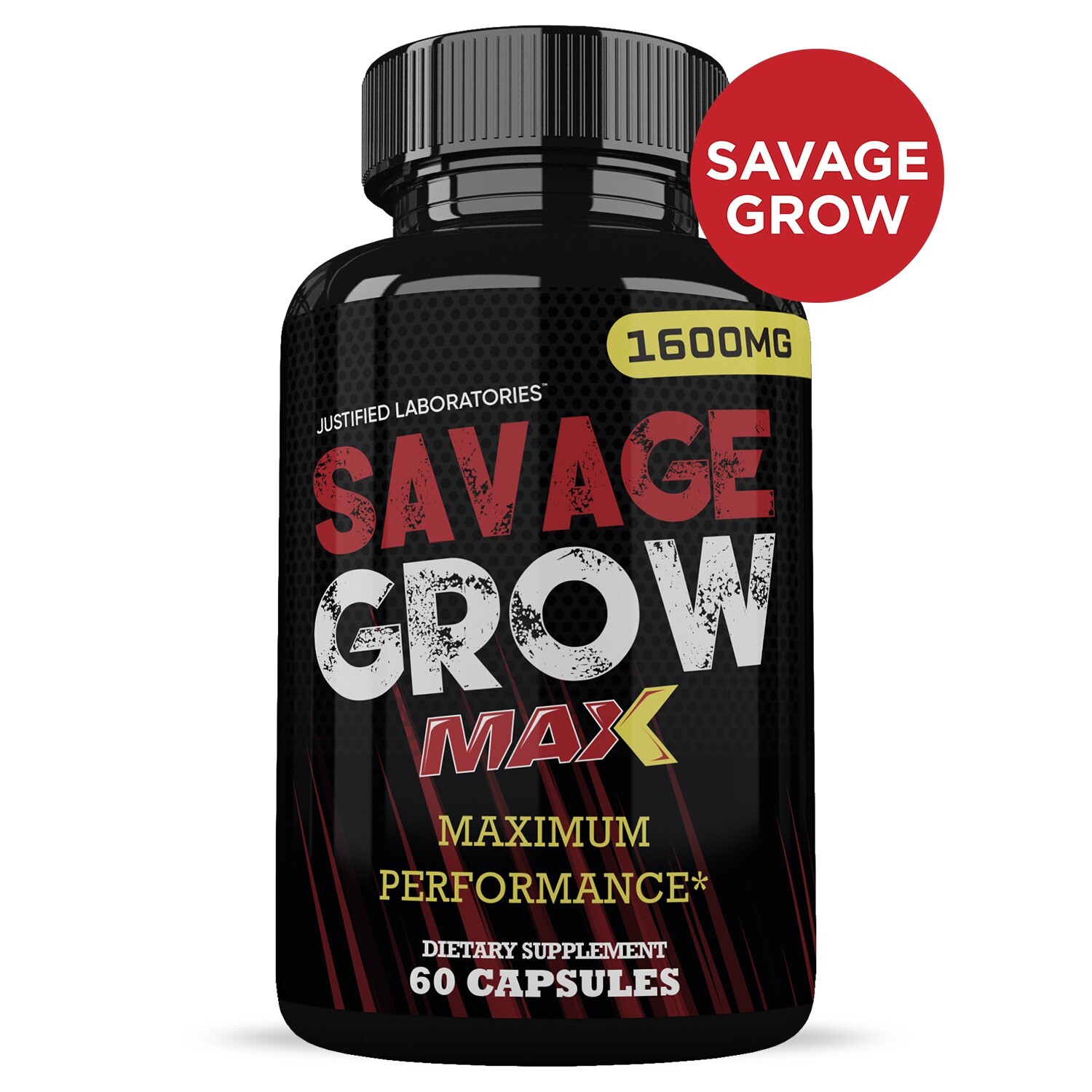 Savage Grow Max Men’s Health Supplement 1600mg 180 Capsules