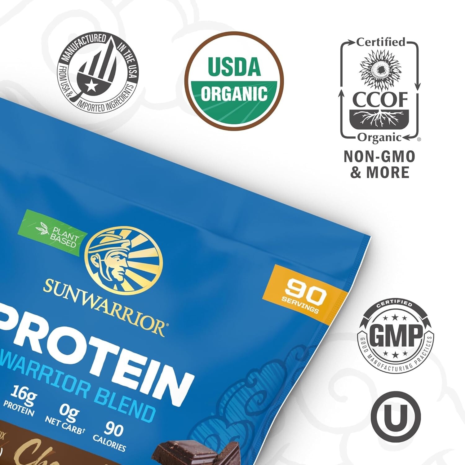 Vegan Organic Protein Powder Plant-based BCAA Amino Acids Soy Free 2.25 kg