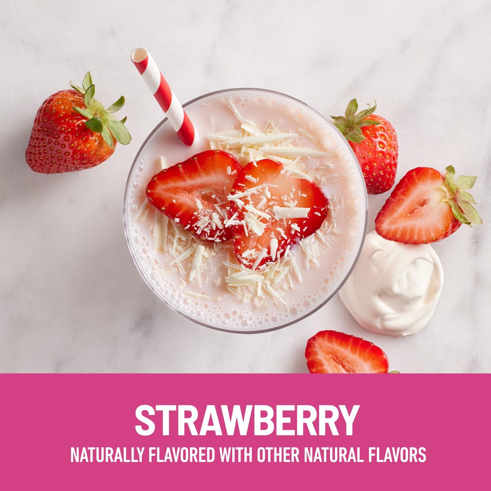 Slimfast Protein Shake Strawberry- 20G Protein Meal Replacement Shake Ready To