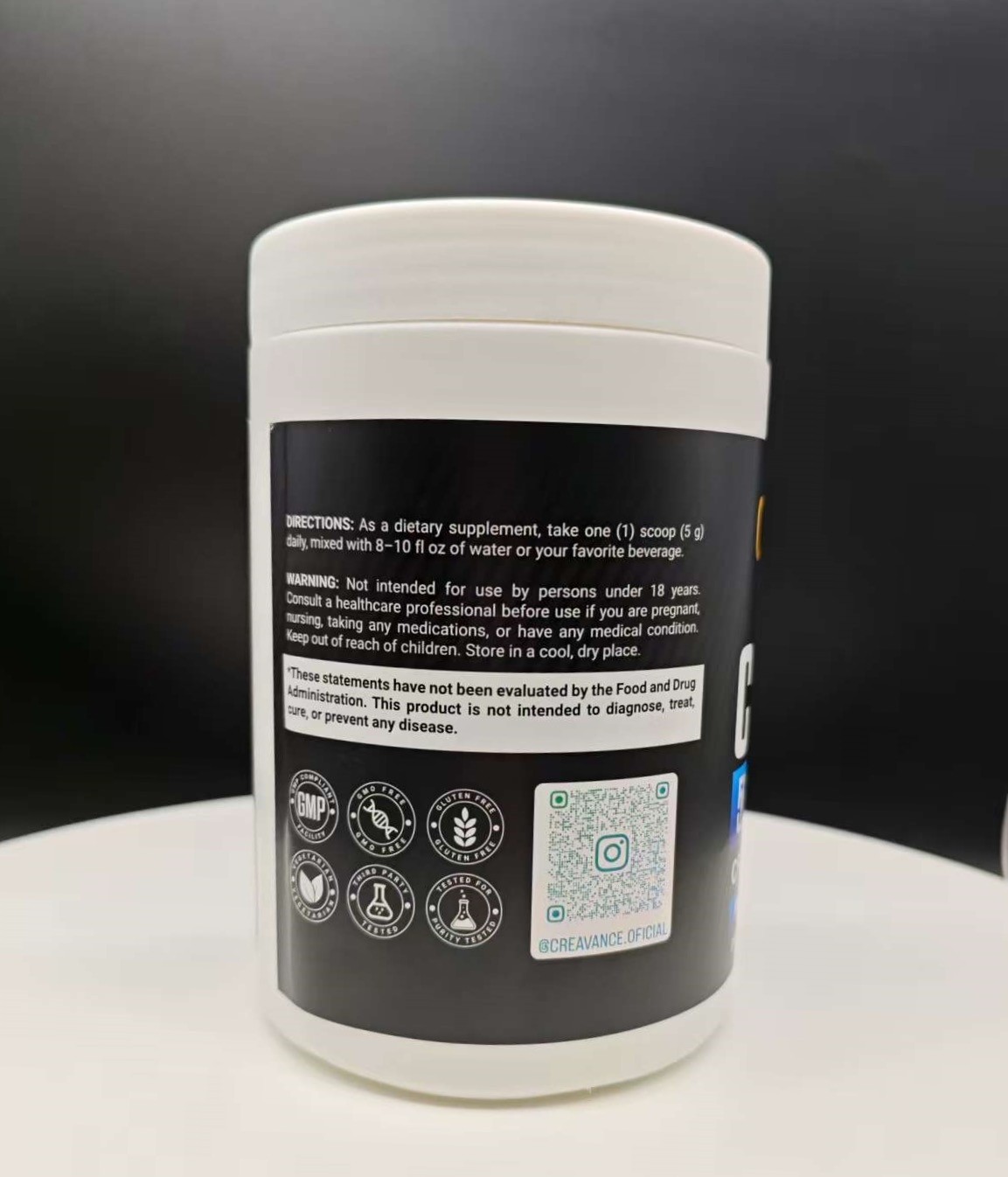 Creatine Monohydrate 500g | 5g Per Serving | Micronized Creavance Nutrition
