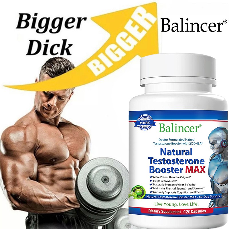 Natural Testosteron Booster 120ct Increase Energy Improve Muscle Strength Growth