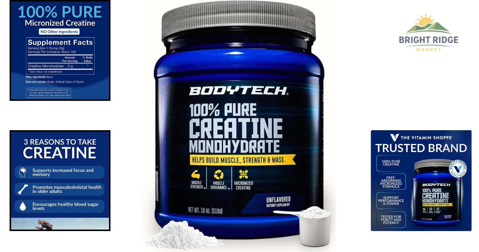 Creatine Monohydrate Powder for Improved Performance in Fitness Routines