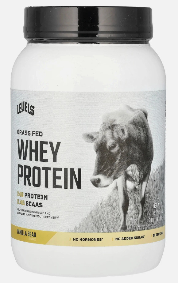Grass Fed Whey Protein Powder, Vanilla Bean, 2 lb (907 g) -Exp 09/27