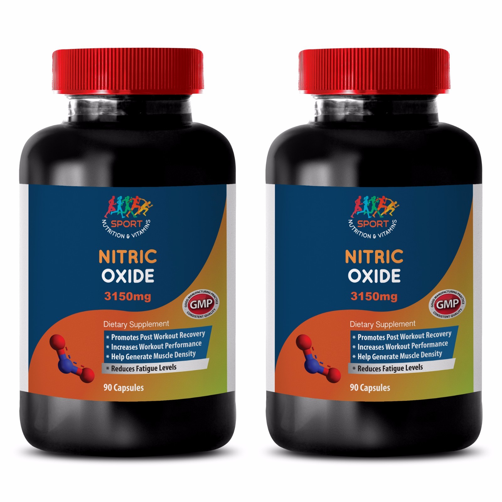 L Glutamine – NITRIC OXIDE 3150 – Proven to Create Lean Muscle – 2Bot 180Ct