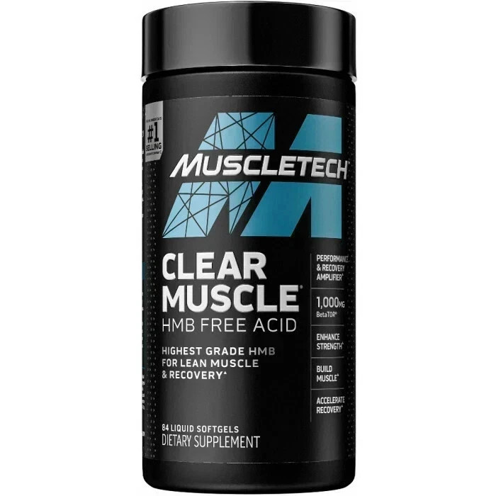 MuscleTech Clear Muscle 84 Liquid Capsules Each (Pack of 3)