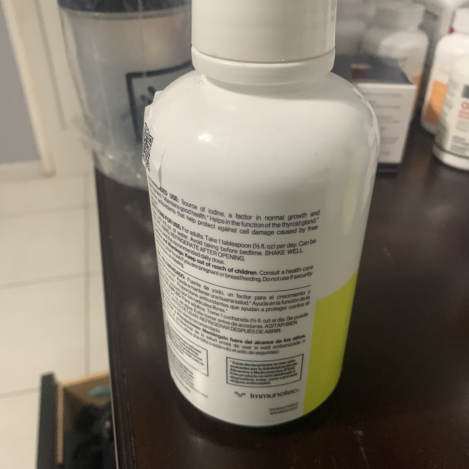NEW & IMPROVED K-21 by IMMUNOTEC 16 fl.oz. BOTTLE.