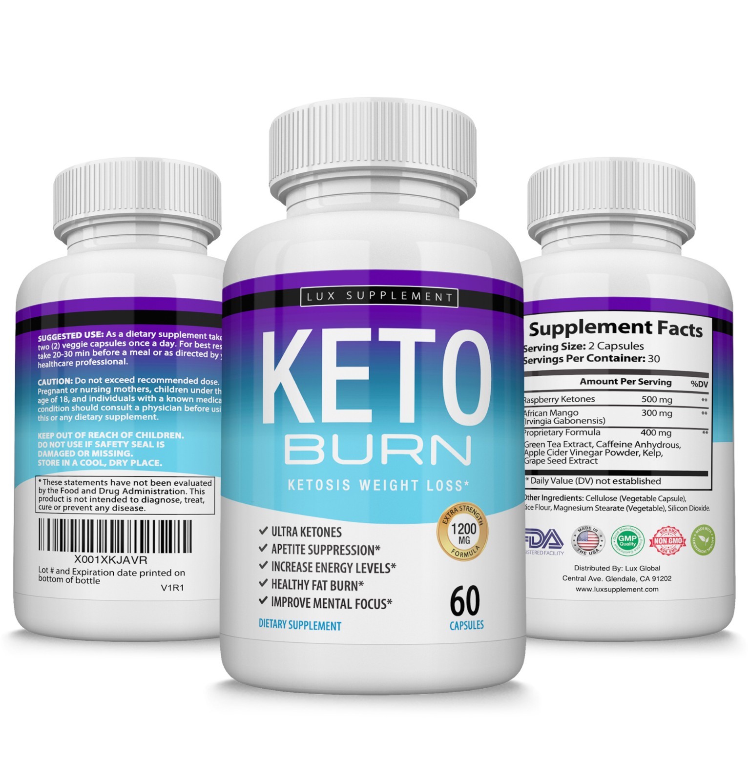 Keto Burn Diet Pills 1200 MG – Advanced Ketosis Supplement 3 Months