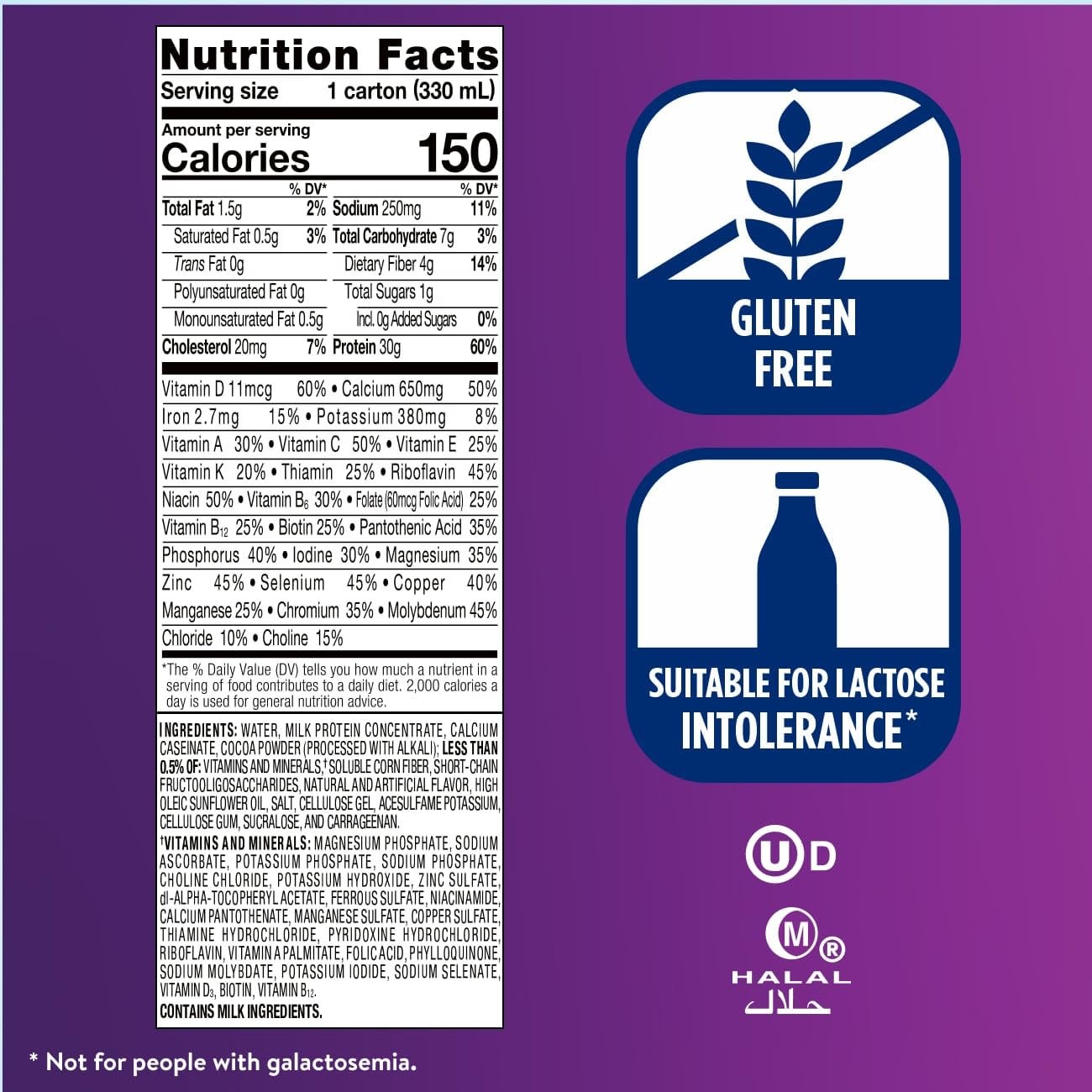 Ensure Max Protein Shake Milk Chocolate 30g Protein 1g Sugar 4g Fiber 11 fl oz