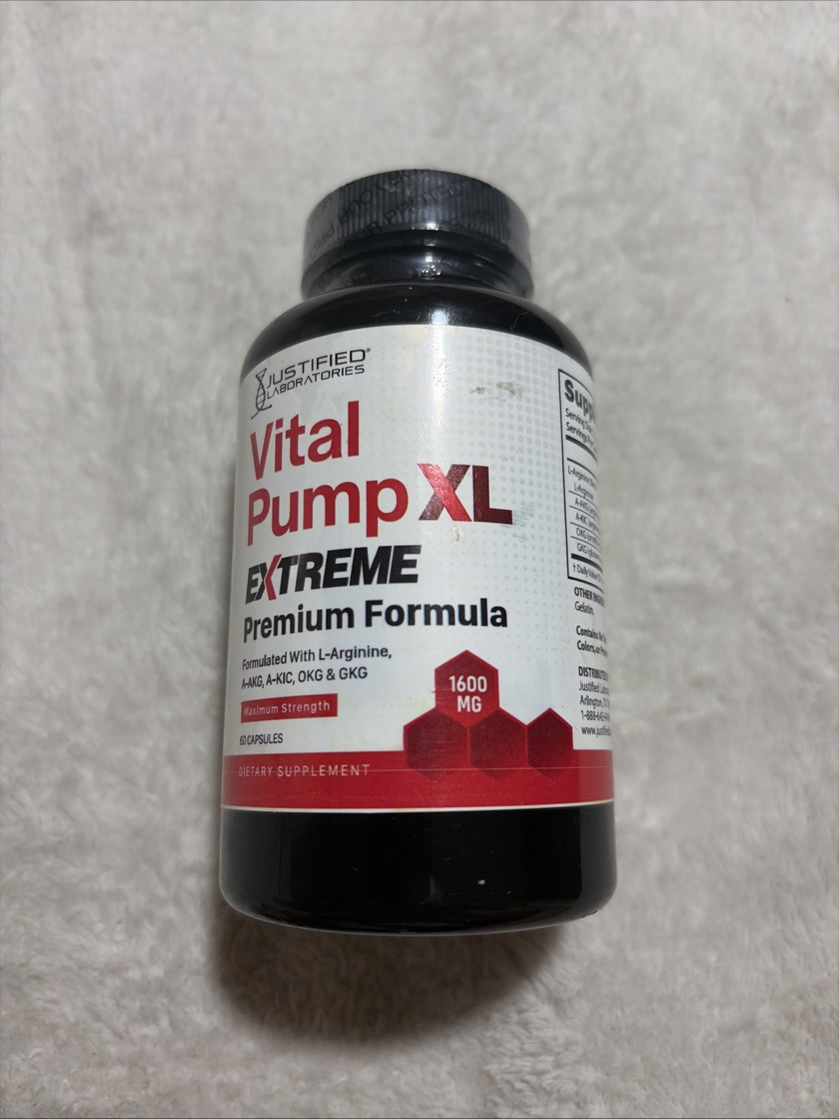 Vital Pump XL Extreme 1600MG For Men Premium Formula Supplement Vitamin Pills