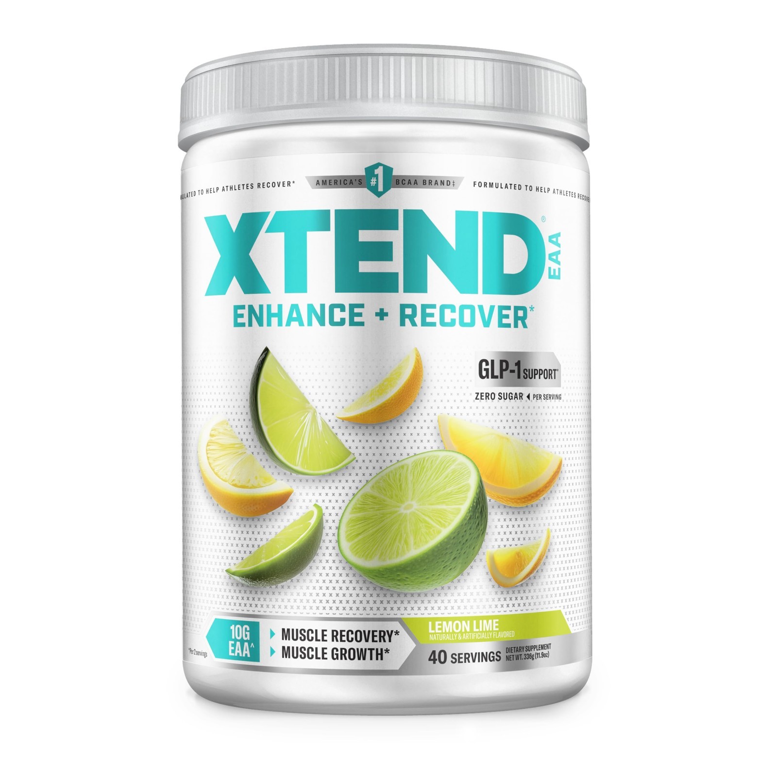 EAA BCAA Powder for Muscle Recovery & Lean Growth | 10g EAAs | Lemon Lime Flavor