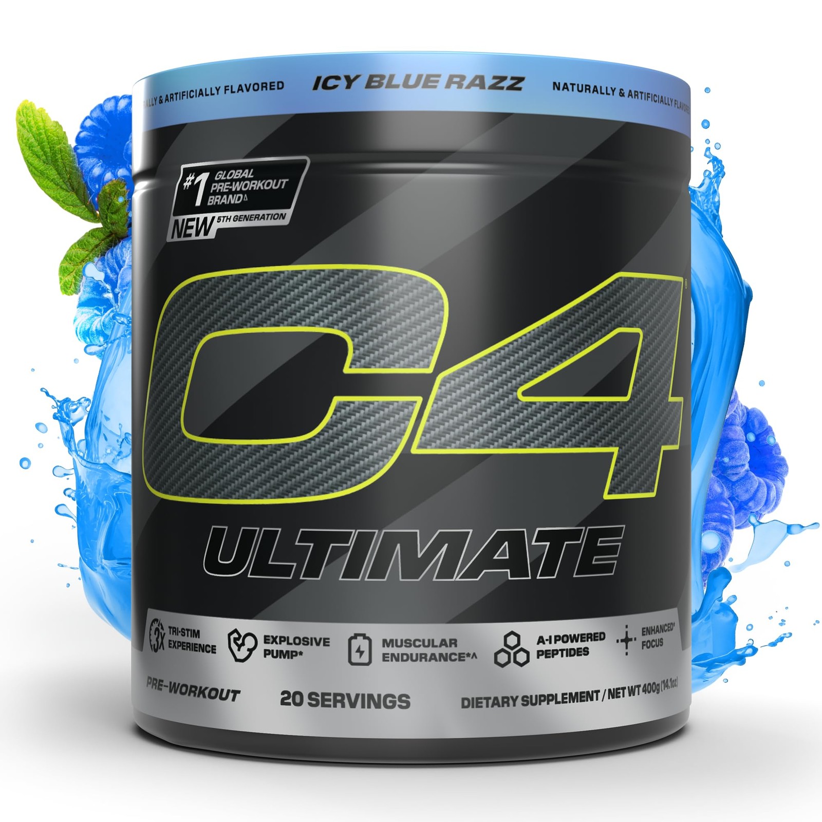 Cellucor C4 Ultimate Pre – Supplement For Men – – Icy Blue Razz