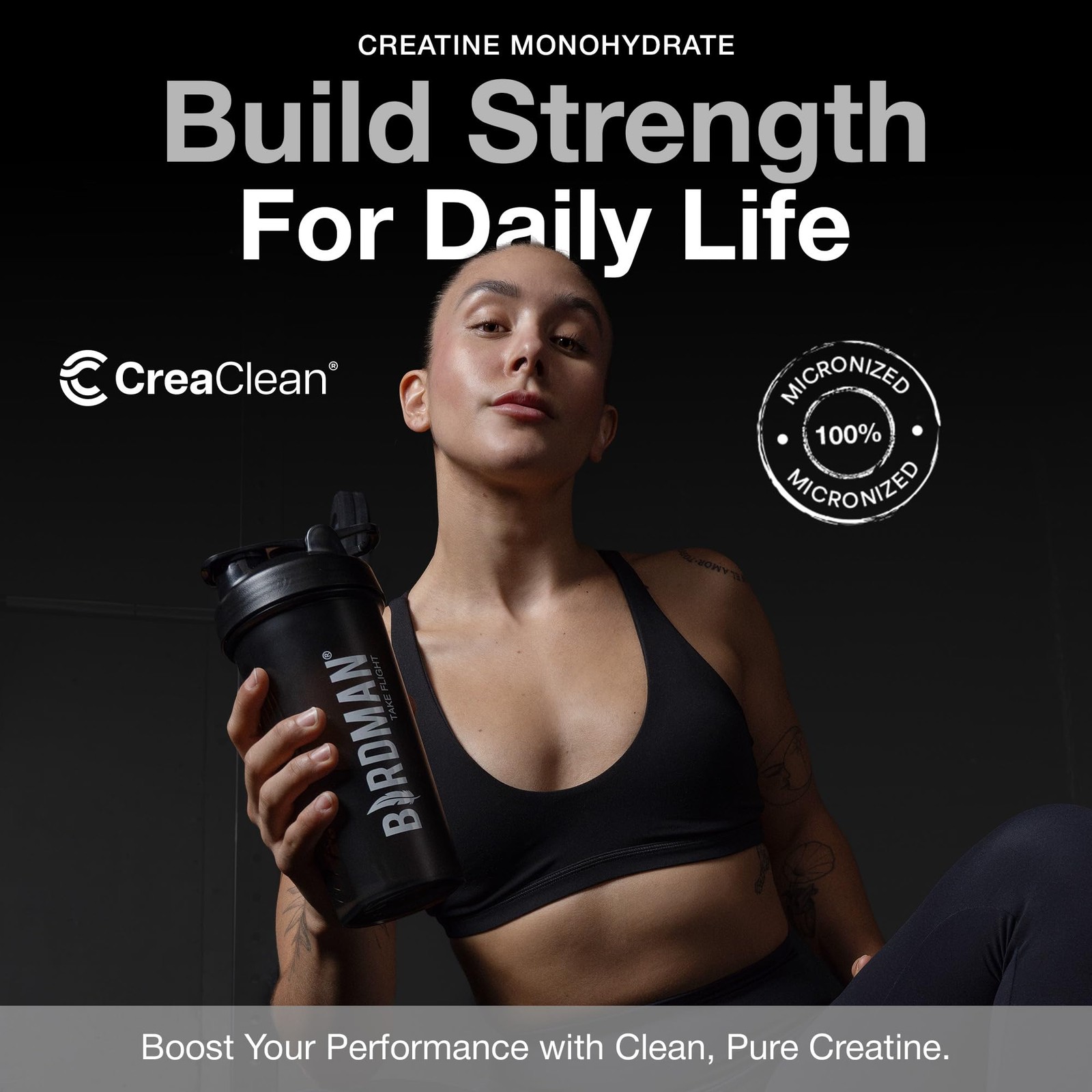 Micronized Creatine Monohydrate Powder, Muscle Recovery, Caffeine Free, Creat…