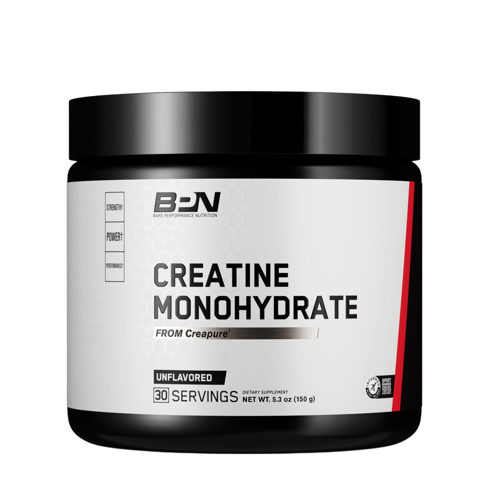 Pure Creatine Monohydrate Powder, 5g per Serving, Unflavored, Muscle Growth Supp