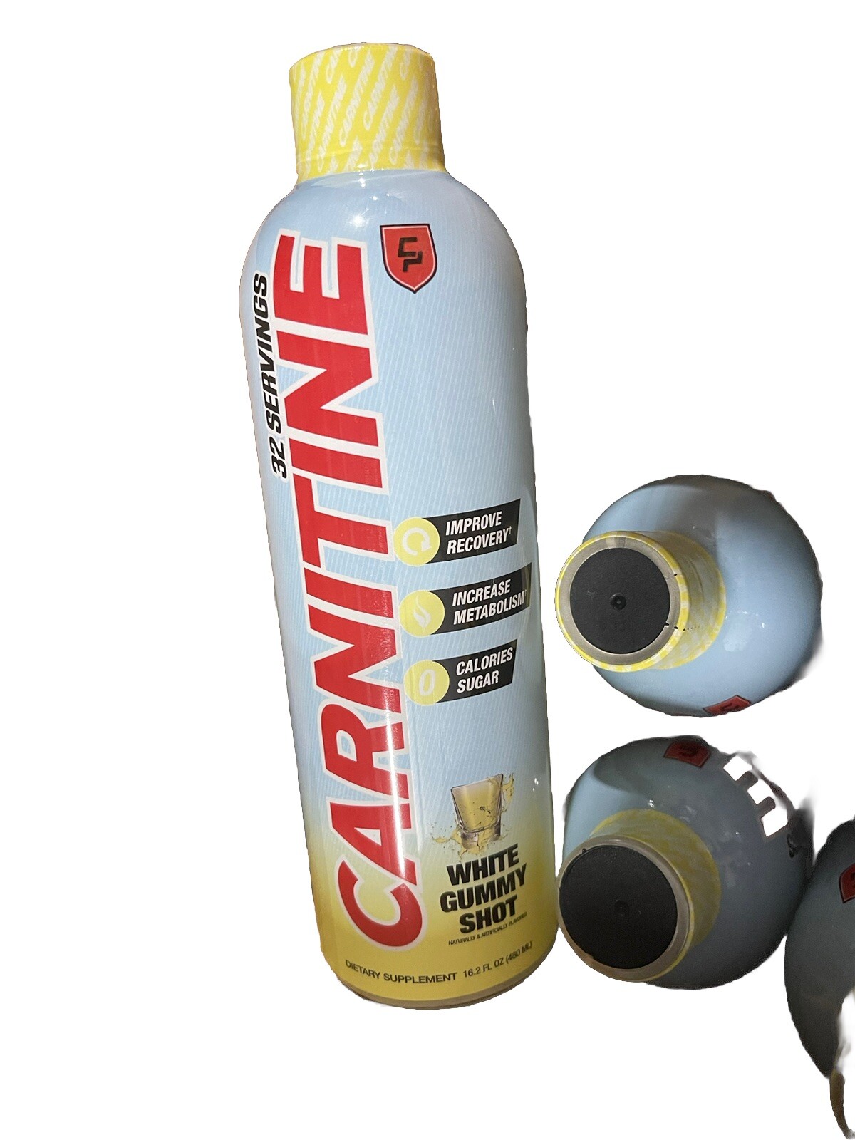 L-CARNITINE Fat Loss-Metabolism Activator – White gummy Shot 32 Servings 6 PACK