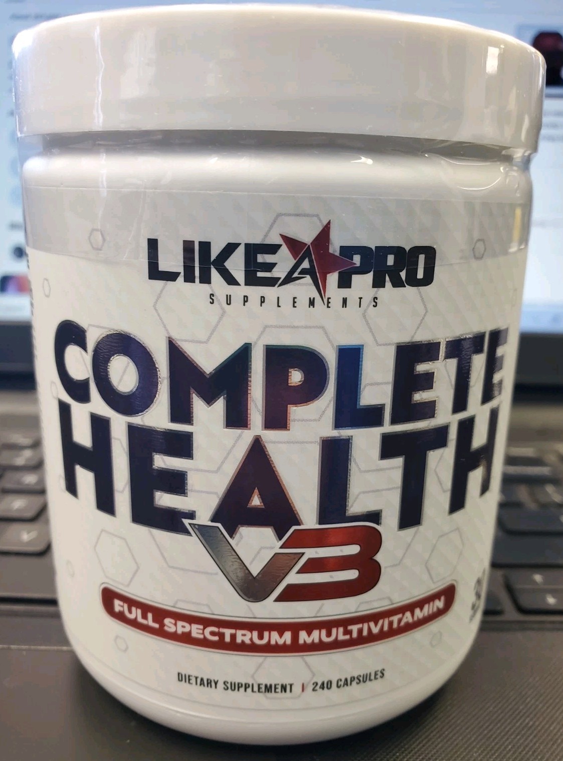 Like A Pro Complete Health V3 Full Spectrum Multivitamin 240 Capsules