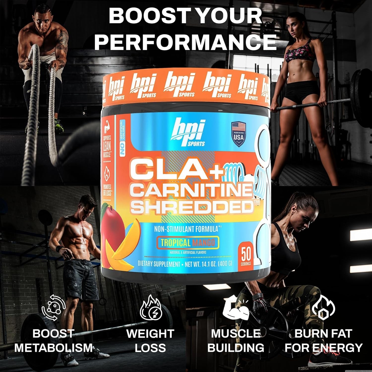 CLA + Carnitine Shredded – Convert Fat Cells into Energy and Supports Lean Muscl