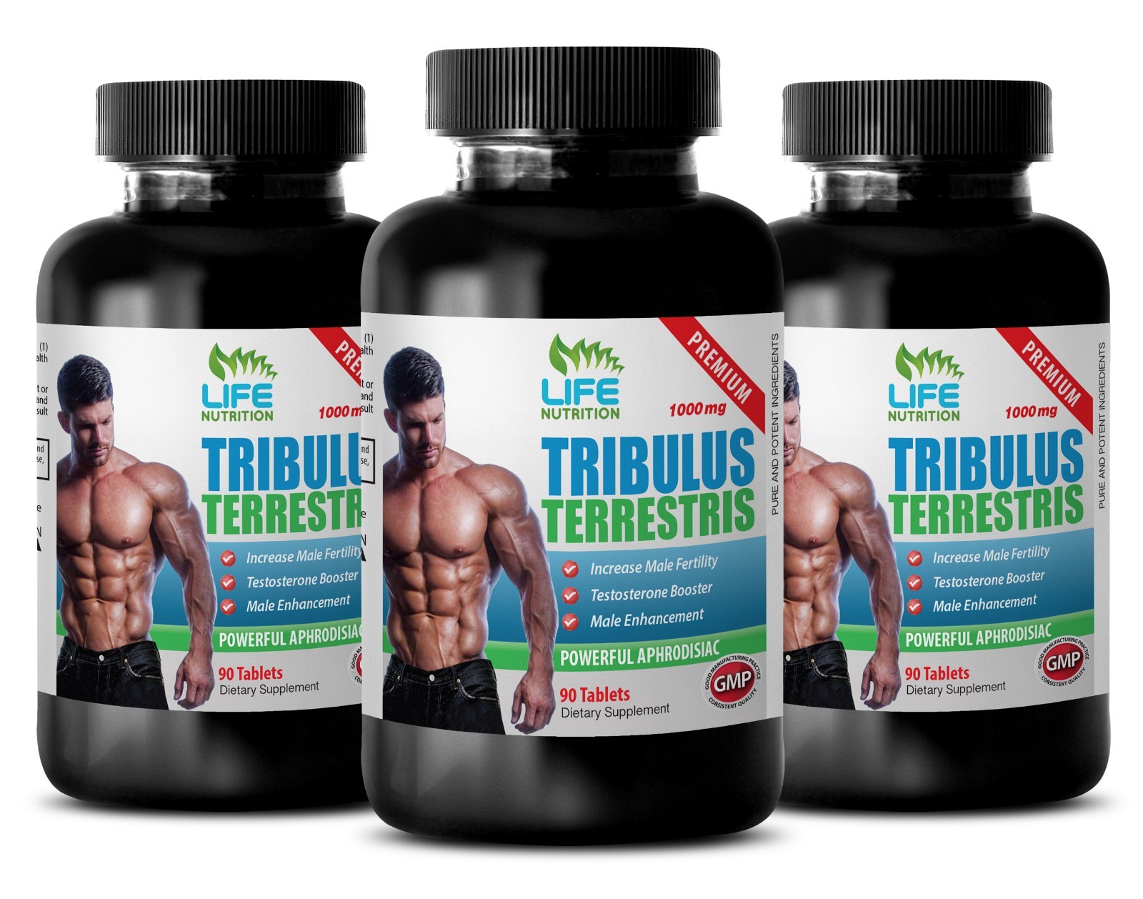 Tribulus Terrestris SEW – Muscle Mass. Testosterone Level (3 Bottles)