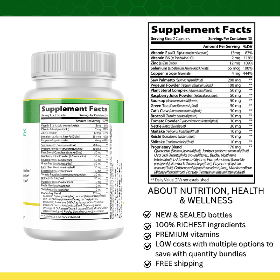 PROSTafense- Prostate Support- 5 Bottles- 300 Capsules