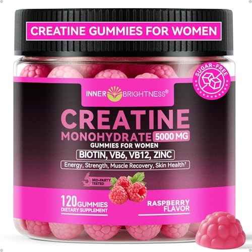 Creatine Monohydrate Gummies 5000mg 120ct Muscle Growth Energy