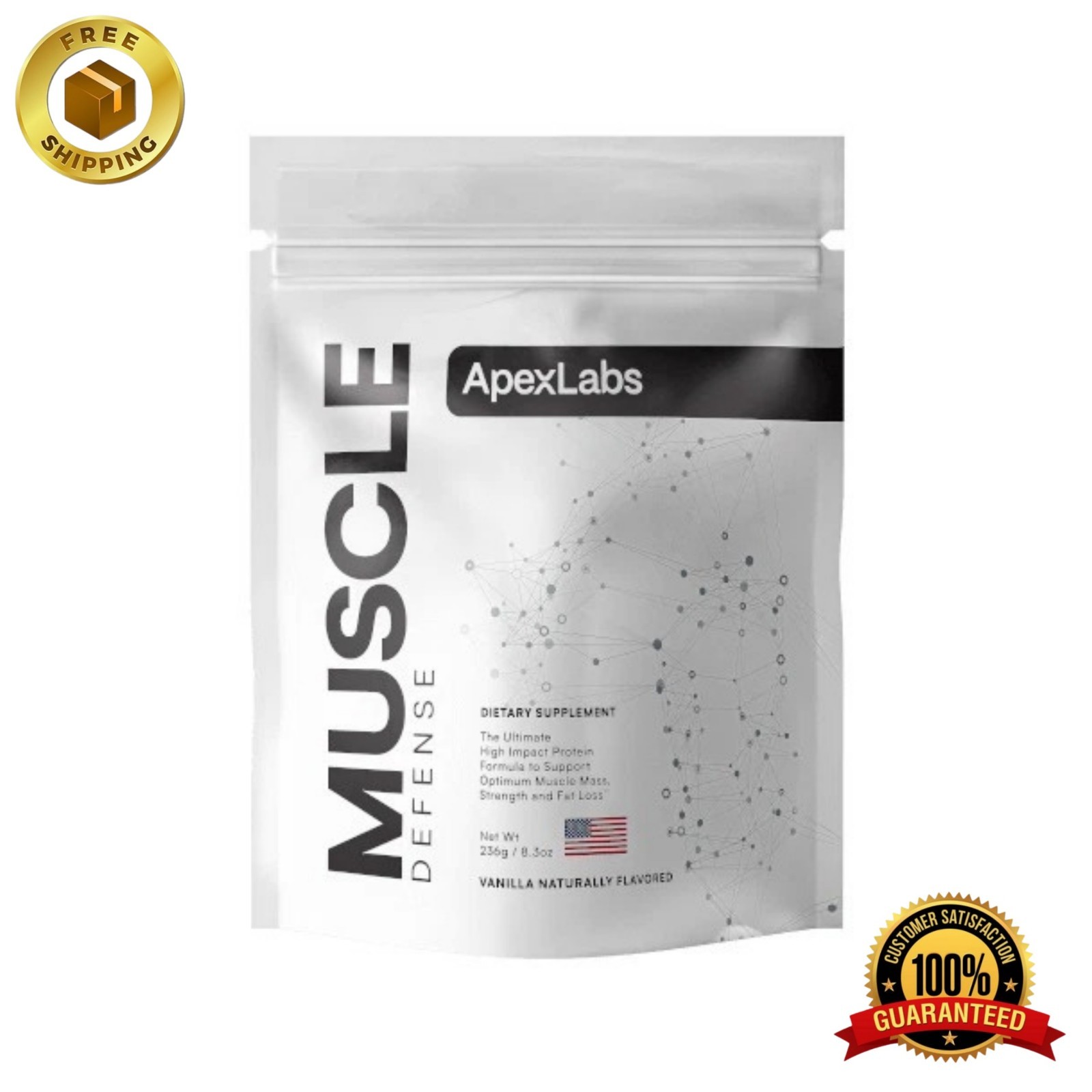 Apex Labs Muscle Defense Workout Powder for Muscle Strength & Recovery Support