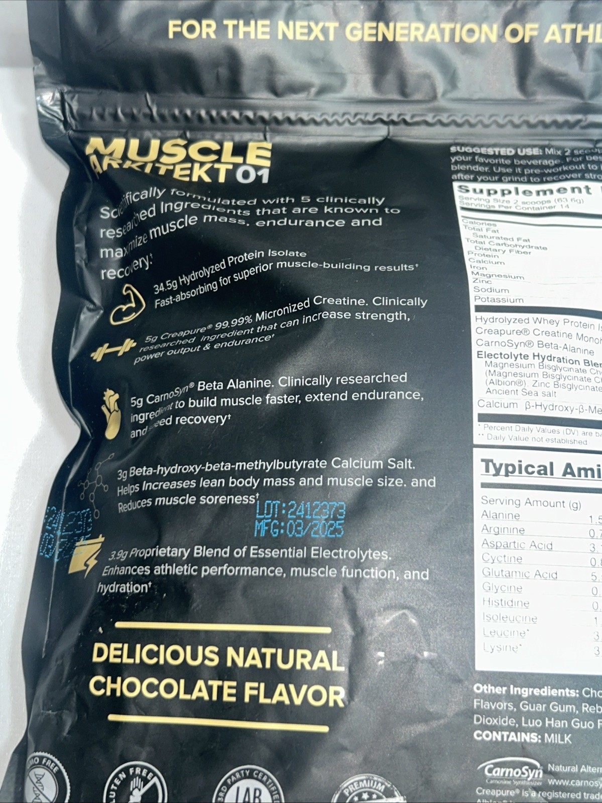 Sealed Pure Fusion Muscle Arkitekt 01, 1.9 LB